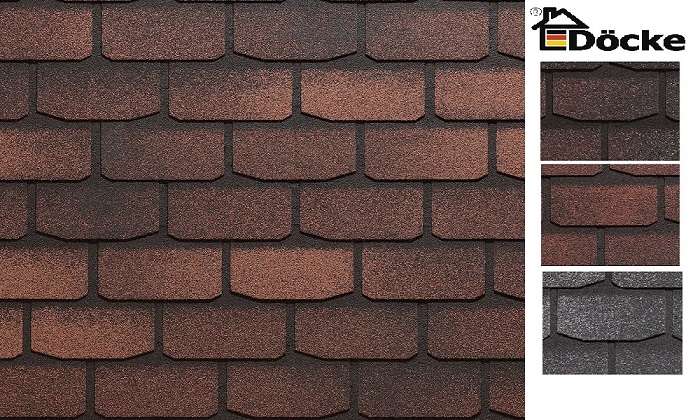 Битумная черепица в Бобруйске мягкая кровля DOCKE